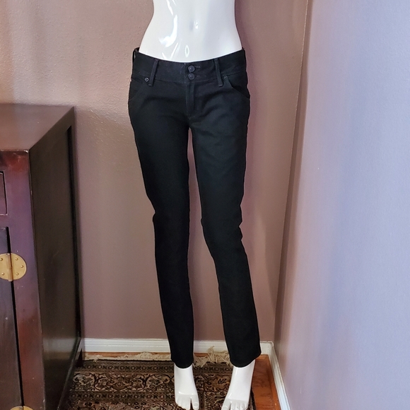 HUDSON Collin flap Skinny black jeans 27 - Picture 1 of 6